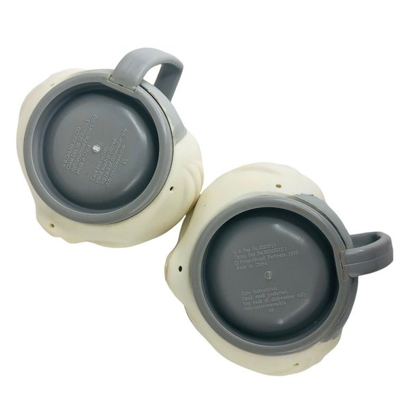 2 Bugs Bunny Vinyl Mugs Warner Brothers Looney Tunes 3D Face Head 10 OZ Kids Cup - Picture 10 of 10